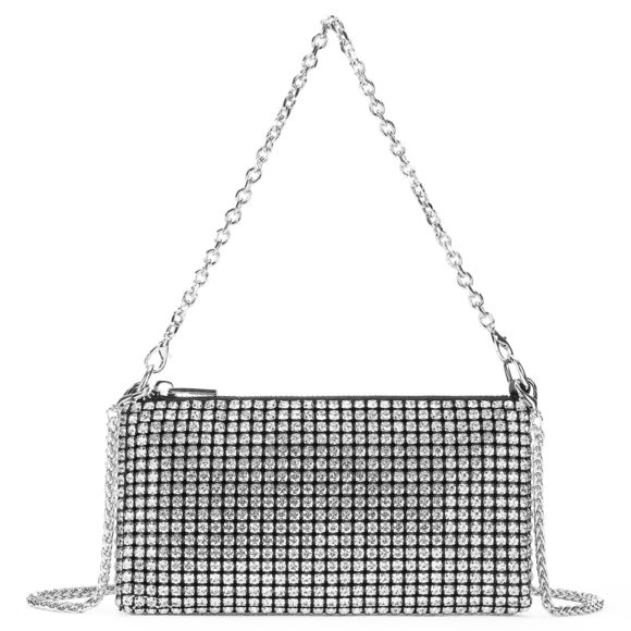 Evening Clutch Purses Lady Girl Bride Rhinestone Purse Prom V UwU - Picture 1 of 7